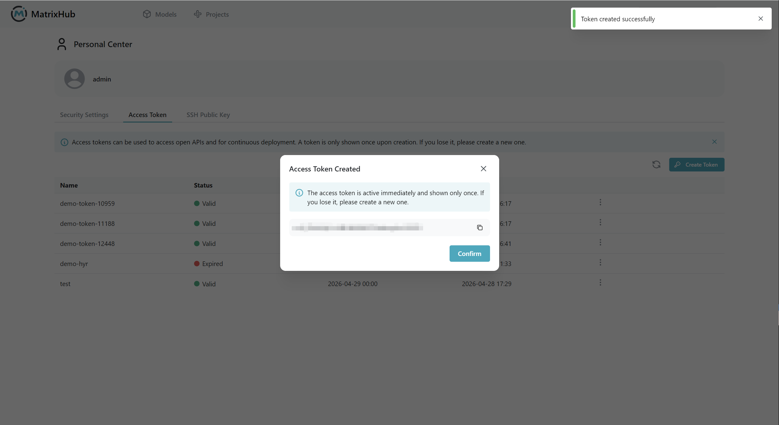 Save Access Token