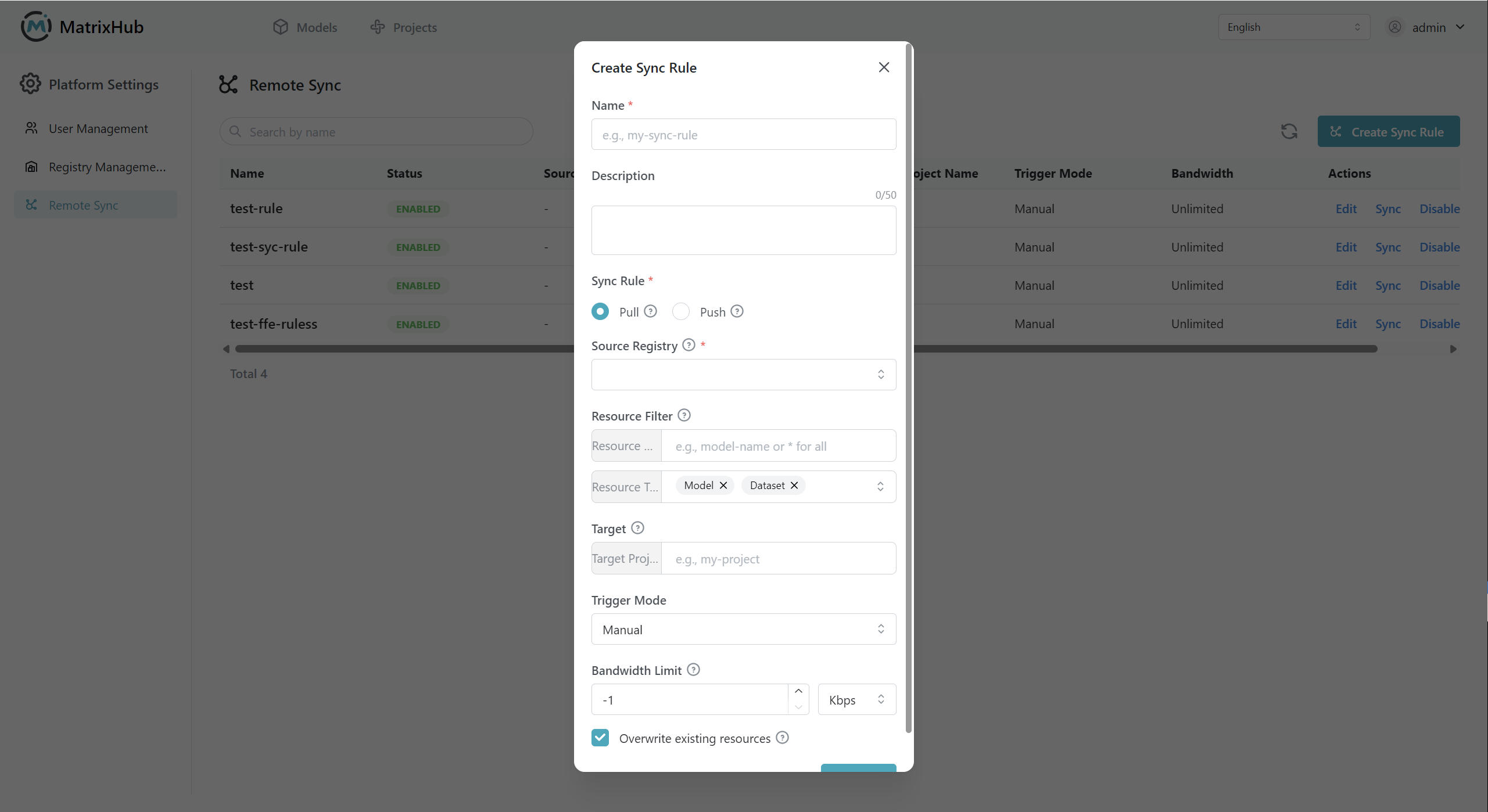 Create Sync
