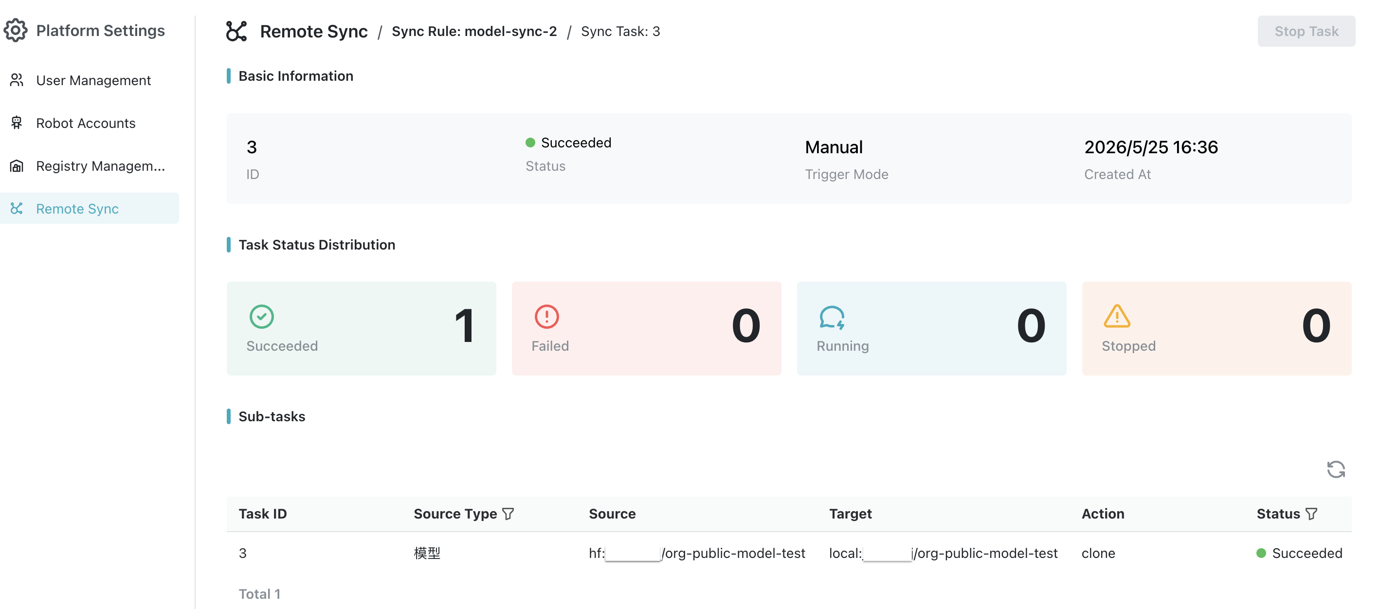 Task Detail