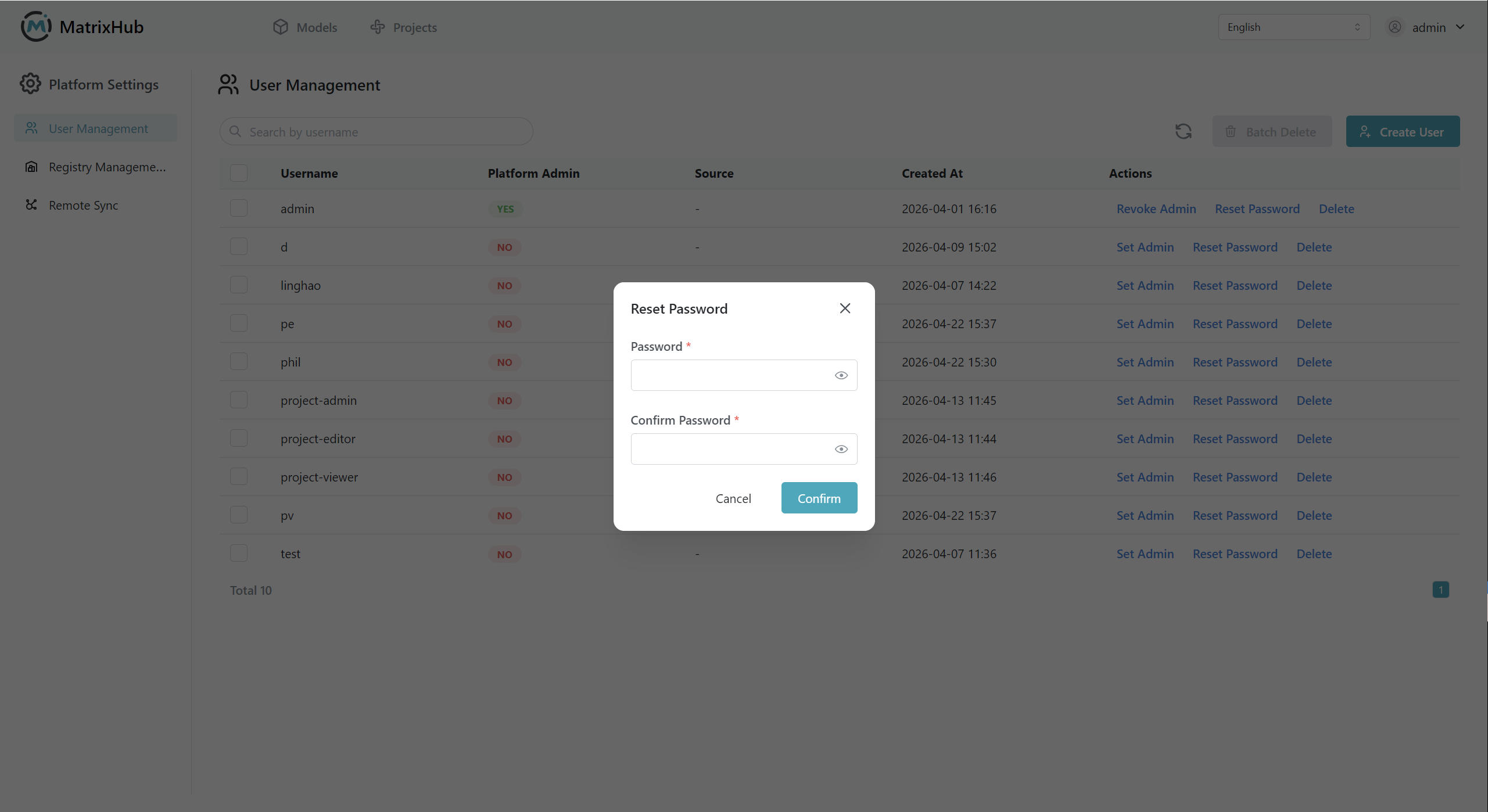 Reset Password